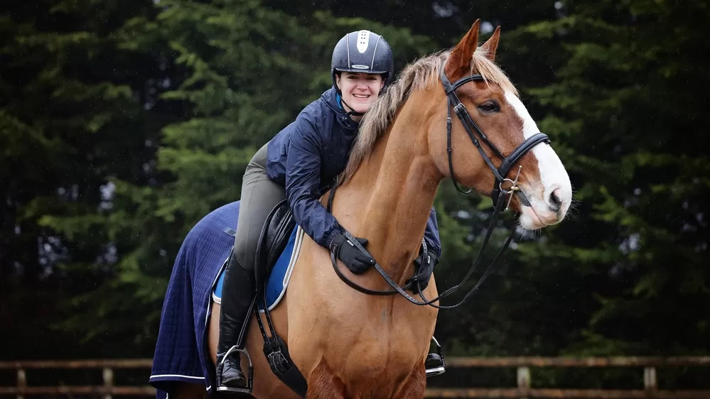 Riding with Rhi and her horse Harley