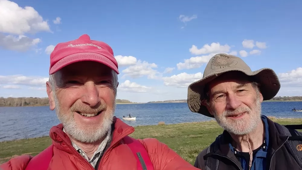 Ian and Mike training walk 