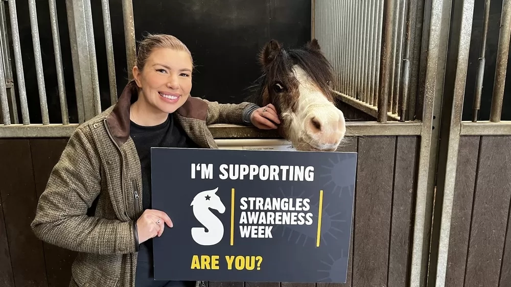 Olivia Bowen is supporting Strangles Awareness Week