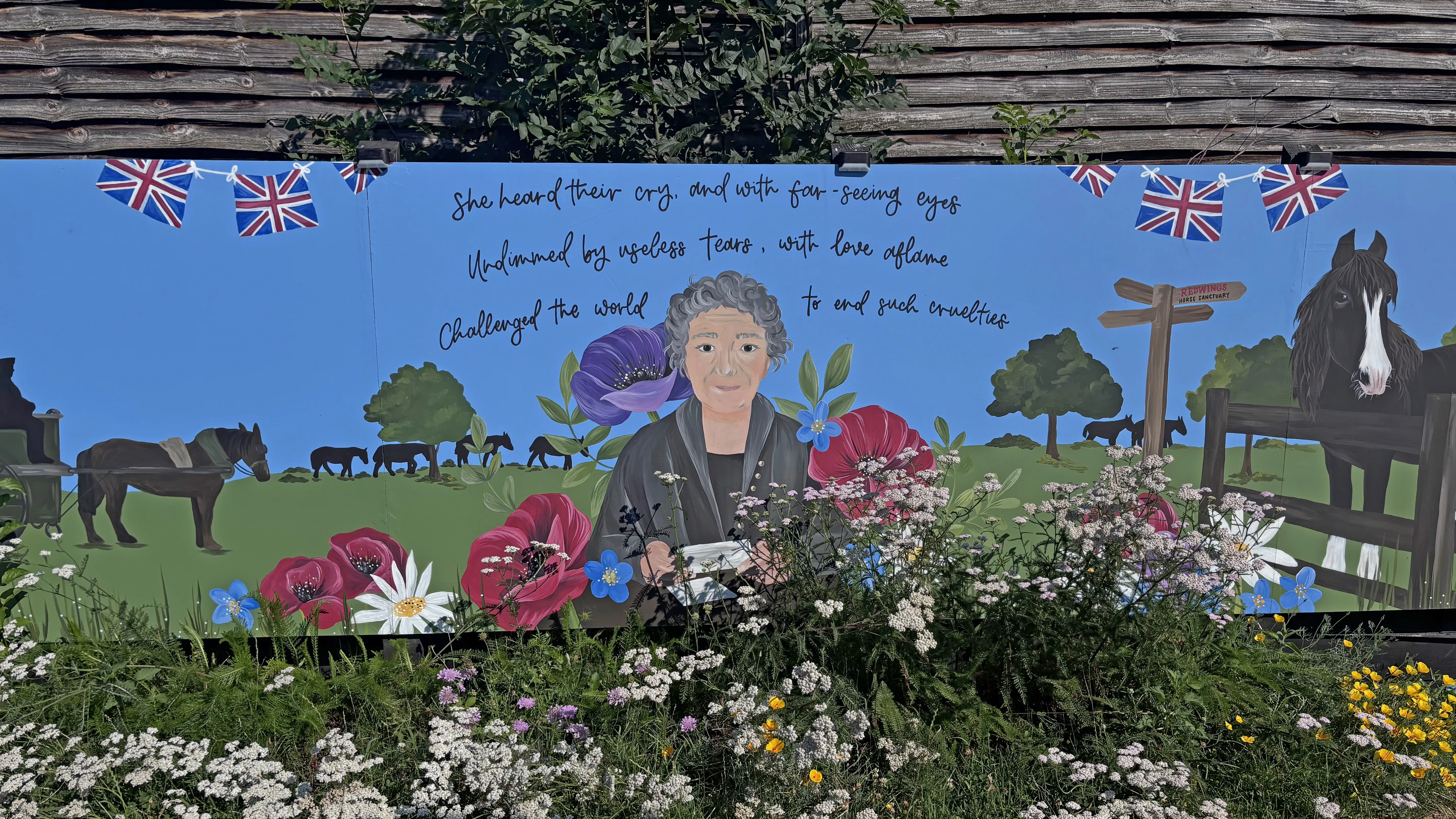 Photo of the mural of Ada Cole