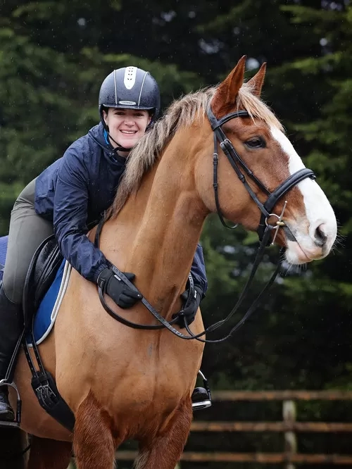 Riding with Rhi and her horse Harley