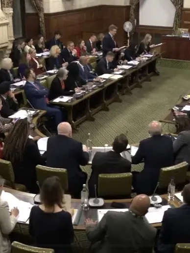 A photo of the fireworks debate taking place. 